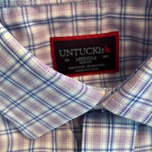 Like new Mens UNTUCKit Meyer button down size M
